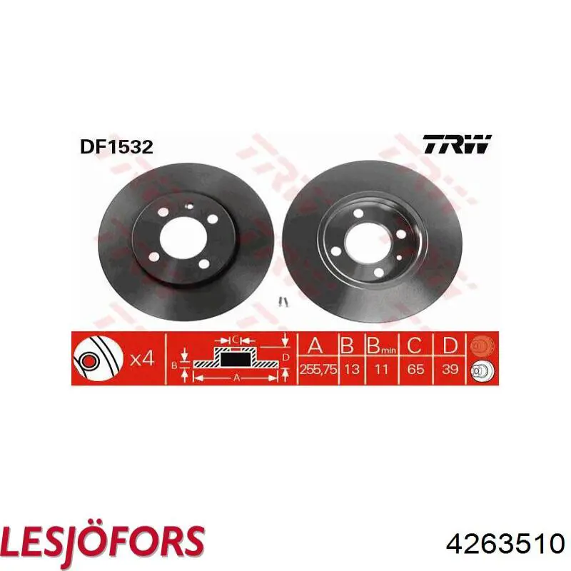 Sprężyna tylna Lesjofors 4263510 cena, od 45,42 USD