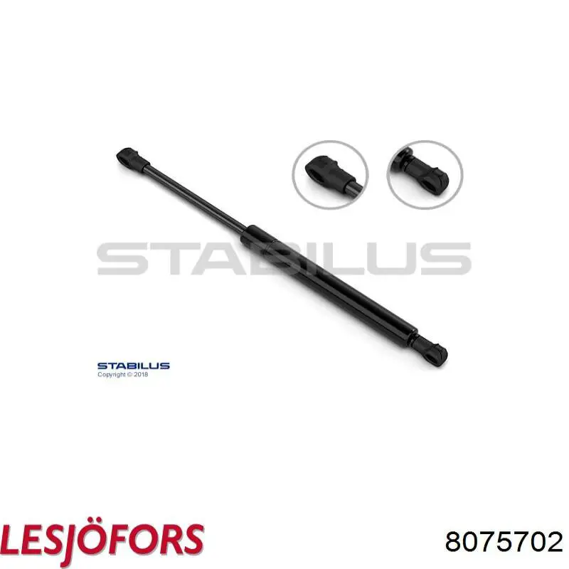 Do koszyka 8075702 Lesjofors Amortyzator maski