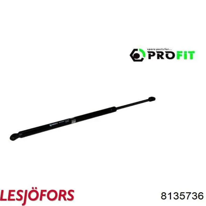 Do koszyka 8135736 Lesjofors Amortyzator klapy bagażnika (3/5 drzwi-tylnych)