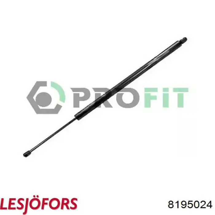 Do koszyka 8195024 Lesjofors Amortyzator klapy bagażnika (3/5 drzwi-tylnych)