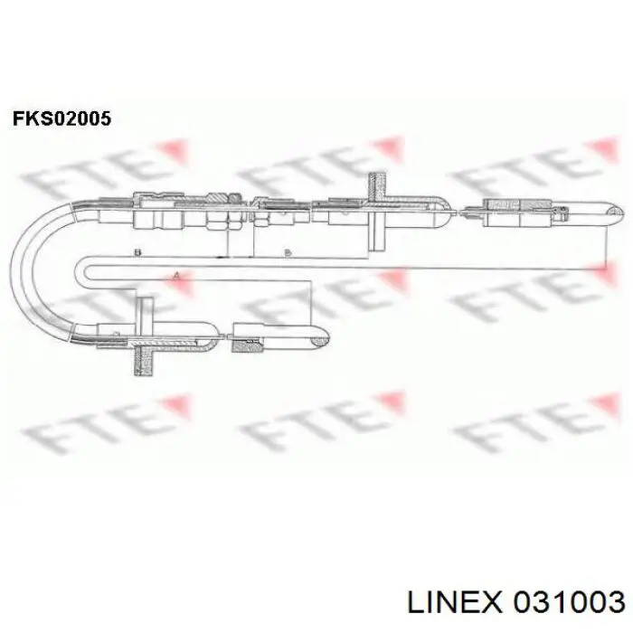 Linka sprzęgła Linex 031003 cena, od 14,23 USD