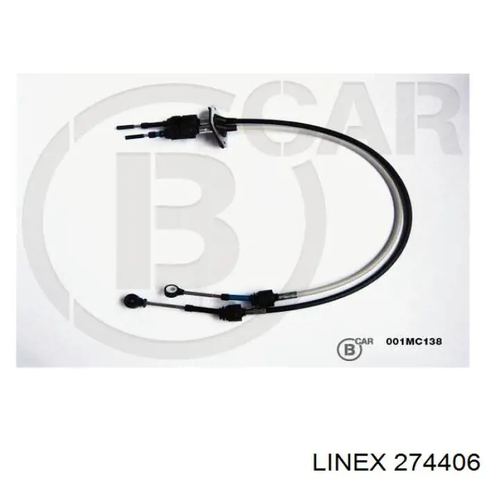 274406 Linex Linka dźwigni zmiany biegów podwójna