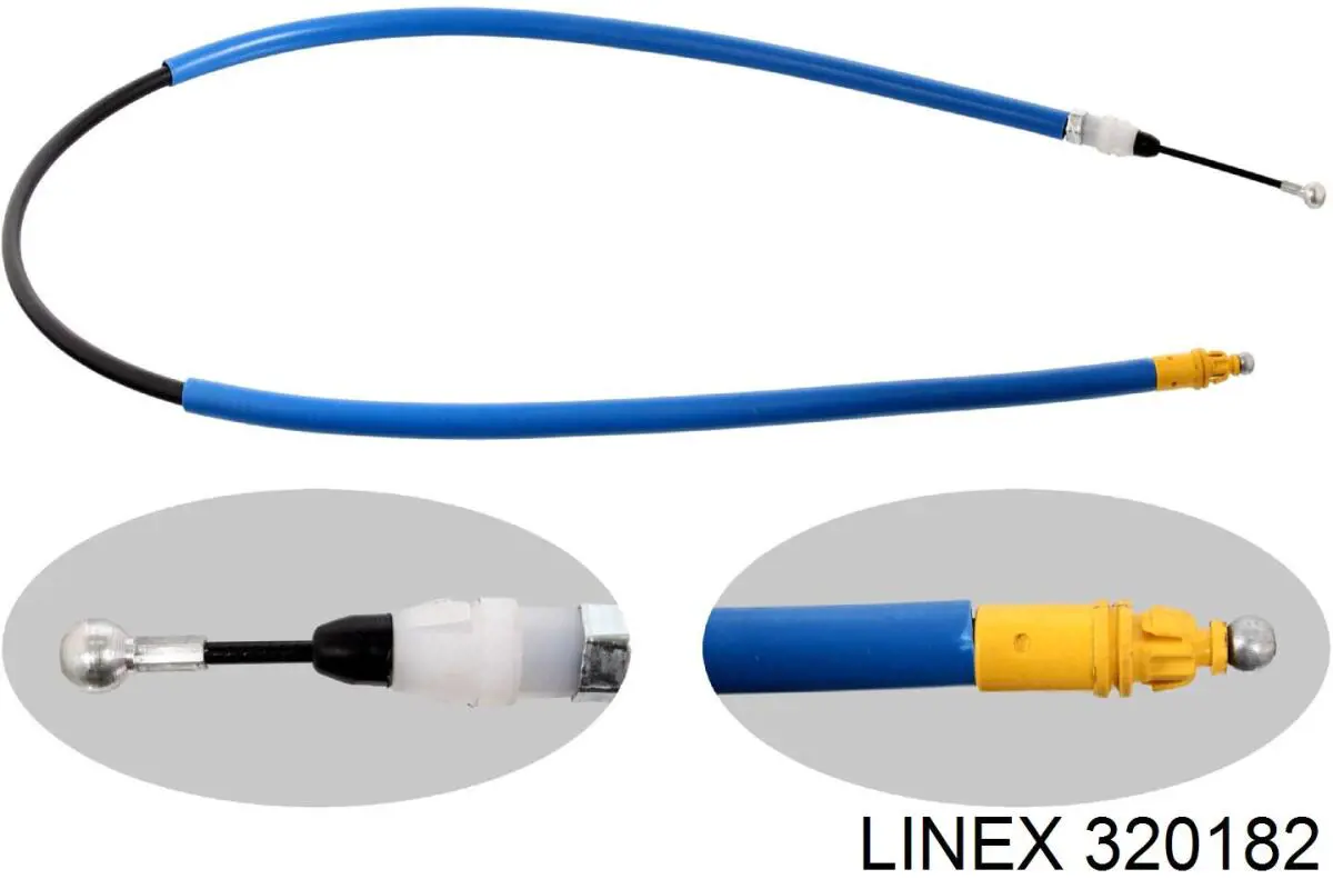 32.01.82 Linex linka hamulca ręcznego tylna prawa