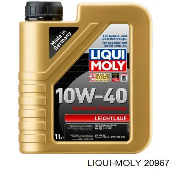 Olej do silnika Liqui Moly 20967 cena, od 15,99 USD