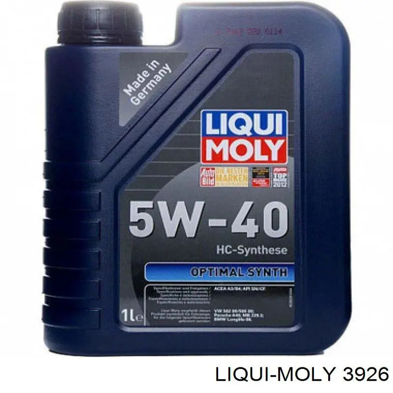Olej do silnika Liqui Moly 3926 cena, od 48,68 USD