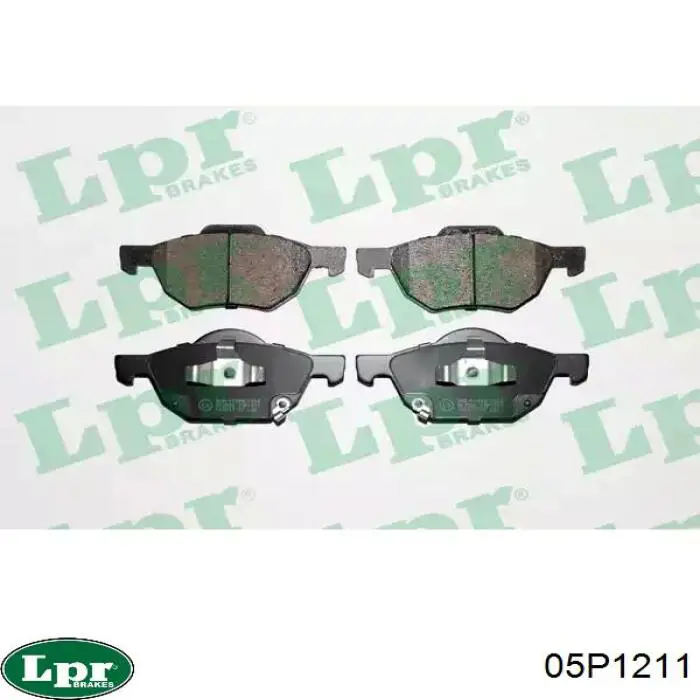 Klocki hamulcowe przednie tarczowe LPR 05P1211 cena, od 26,67 USD