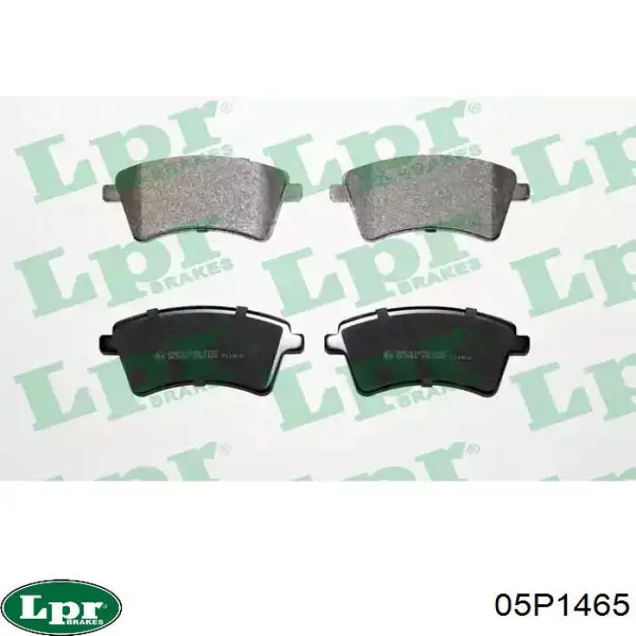 Klocki hamulcowe przednie tarczowe LPR 05P1465 cena, od 27,29 USD