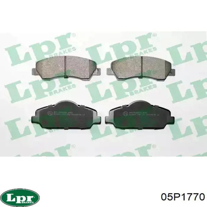 Klocki hamulcowe przednie tarczowe LPR 05P1770 cena, od 26,91 USD