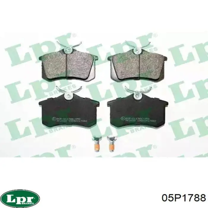 Okładziny (klocki) do hamulców tarczowych tylne LPR 05P1788 cena, od 26,47 USD