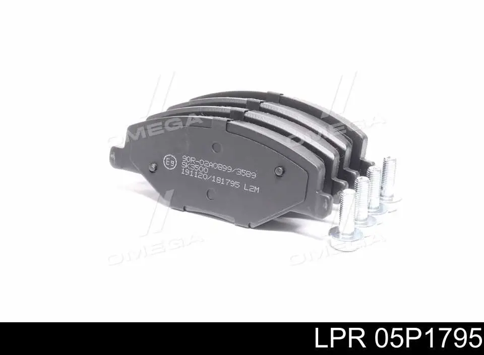 Klocki hamulcowe przednie tarczowe LPR 05P1795 cena, od 21,55 USD
