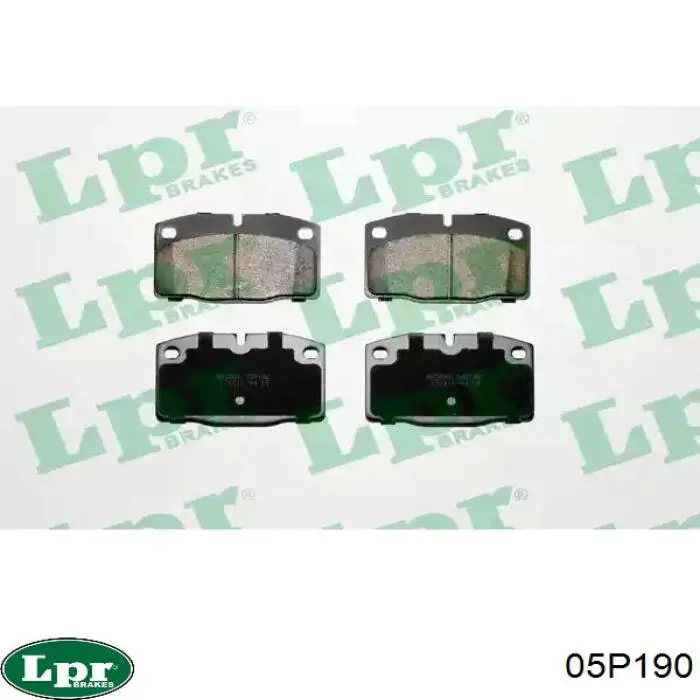Klocki hamulcowe przednie tarczowe LPR 05P190 cena, od 17,86 USD