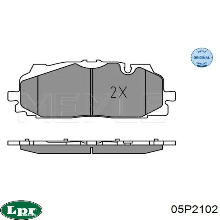 Klocki hamulcowe przednie tarczowe LPR 05P2102 cena, od 48,90 USD