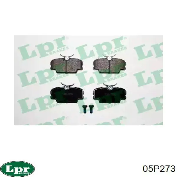 Klocki hamulcowe przednie tarczowe LPR 05P273 cena, od 25,70 USD
