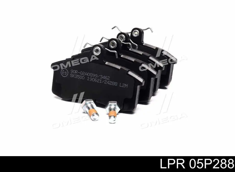 Klocki hamulcowe przednie tarczowe LPR 05P288 cena, od 14,38 USD