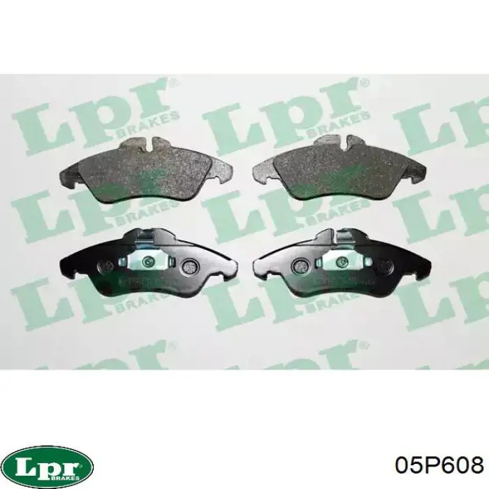 Klocki hamulcowe przednie tarczowe LPR 05P608 cena, od 26,40 USD