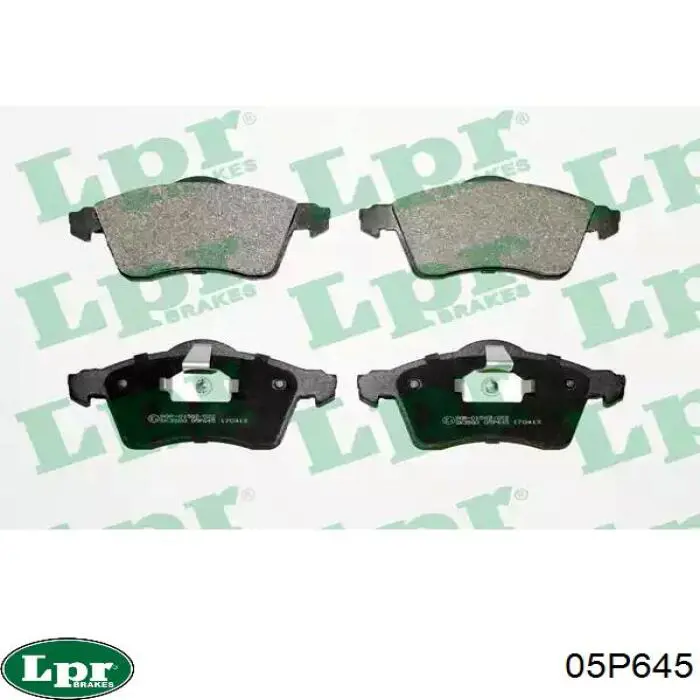 Klocki hamulcowe przednie tarczowe LPR 05P645 cena, od 25,45 USD