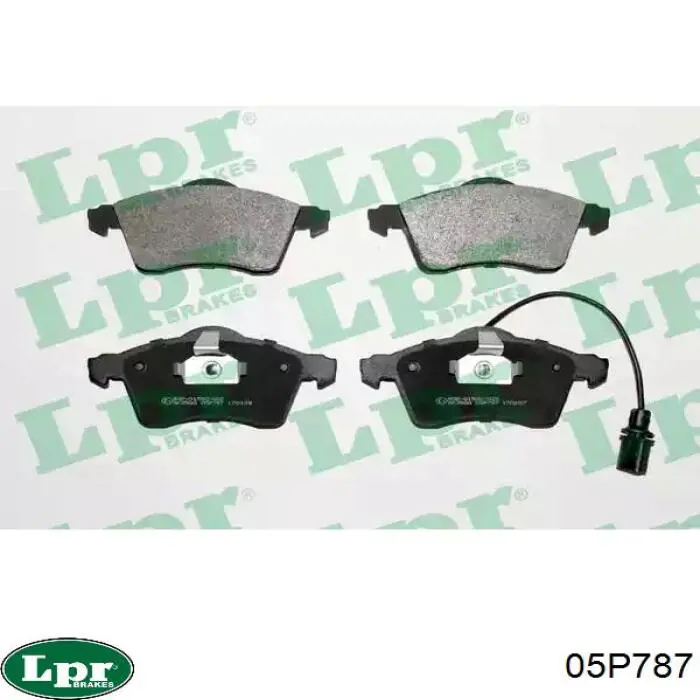 Klocki hamulcowe przednie tarczowe LPR 05P787 cena, od 28,30 USD
