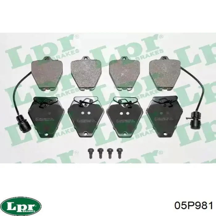 Klocki hamulcowe przednie tarczowe LPR 05P981 cena, od 46,82 USD
