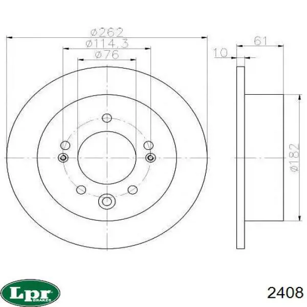 Cylinder sprzęgła główny LPR 2408 cena, od 51,76 USD