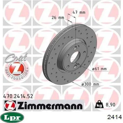 Cylinder sprzęgła główny LPR 2414 cena, od 44,90 USD