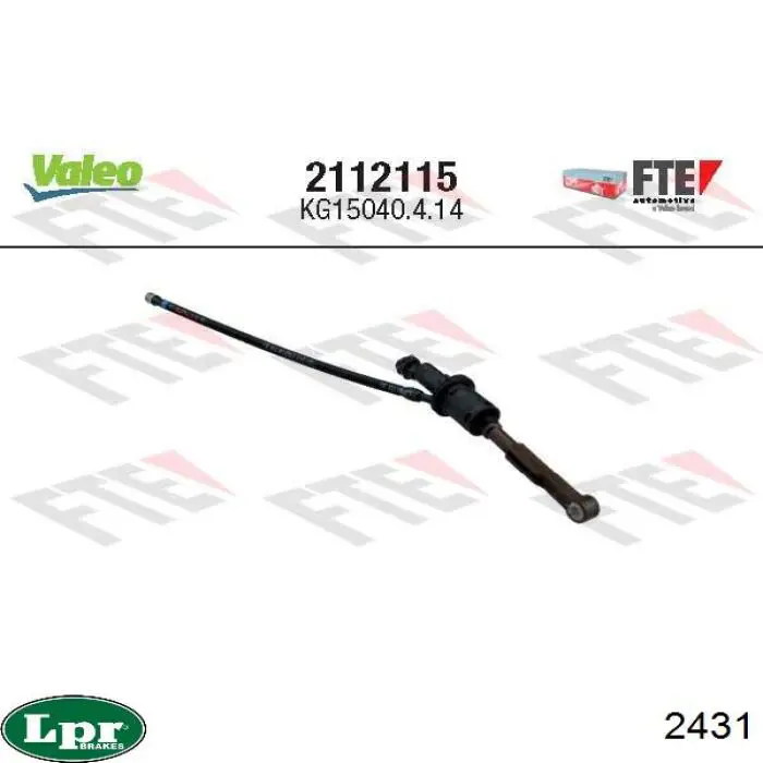 Cylinder sprzęgła główny LPR 2431 cena, od 48,82 USD