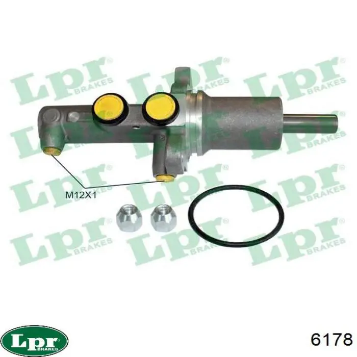 Główny cylinder hamulców LPR 6178 cena, od 110,91 USD