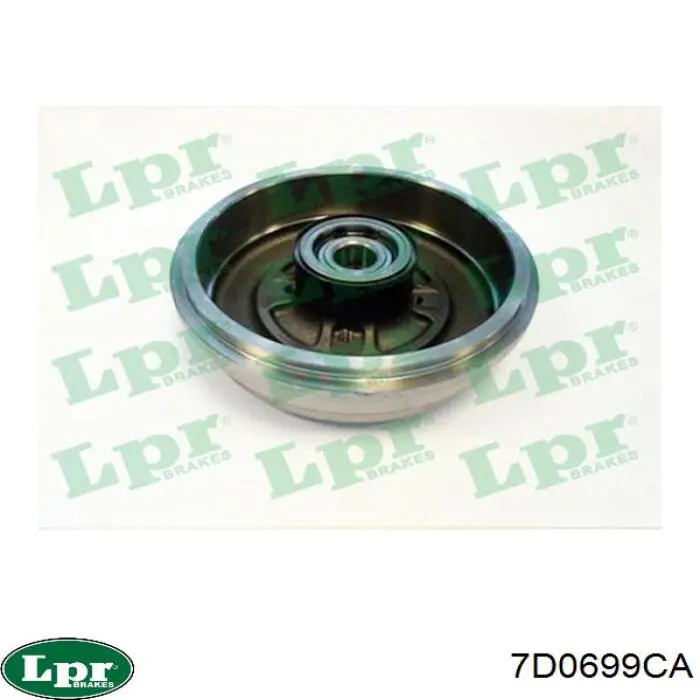Bęben hamulcowy tylny LPR 7D0699CA cena, od 89,44 USD