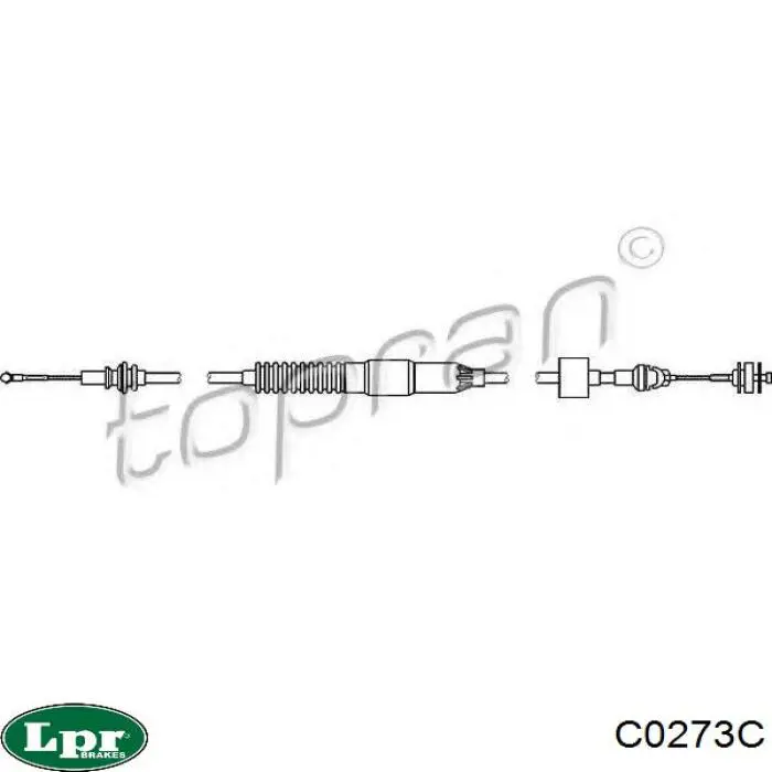 Linka sprzęgła LPR C0273C cena, od 27,04 USD