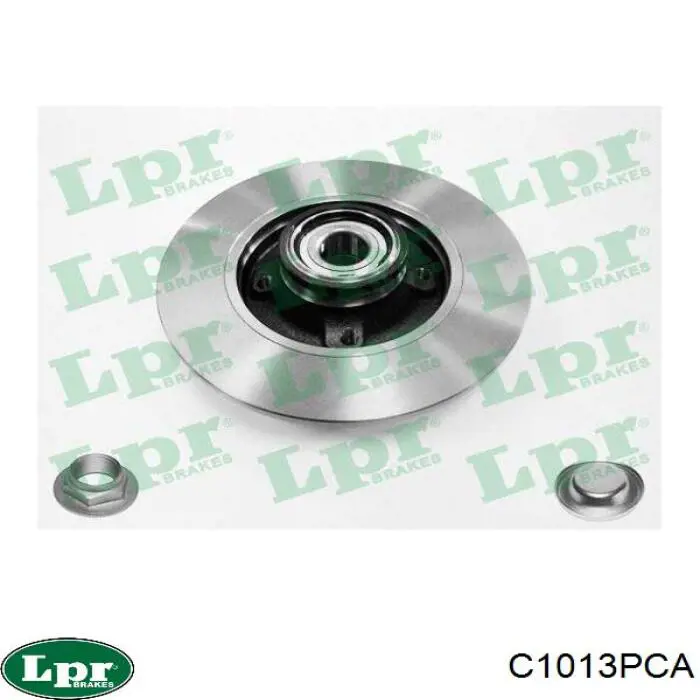 Tarcza hamulcowa tylna LPR C1013PCA cena, od 47,20 USD