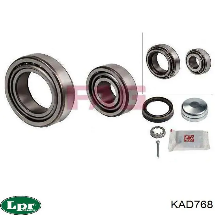 Do koszyka KAD768 LPR Przegub homokinetyczny przedni zewnętrzny