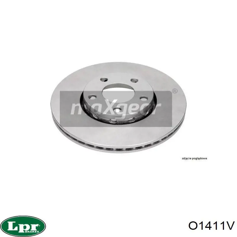Tarcza hamulcowa przednia LPR O1411V cena, od 44,44 USD