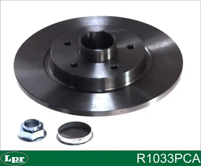 R1033PCA LPR Tarcza hamulcowa tylna