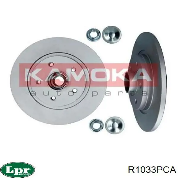 Do koszyka R1033PCA LPR Tarcza hamulcowa tylna