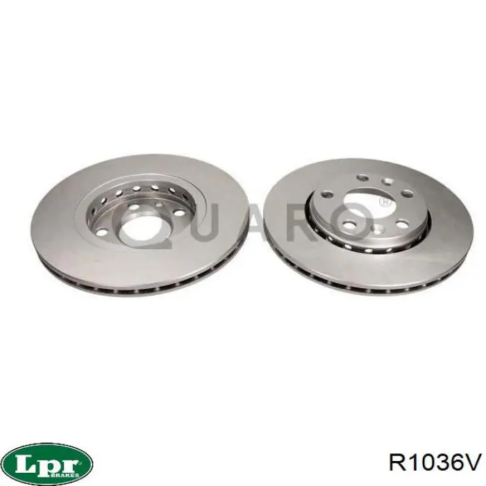Tarcza hamulcowa przednia LPR R1036V cena, od 75,02 USD