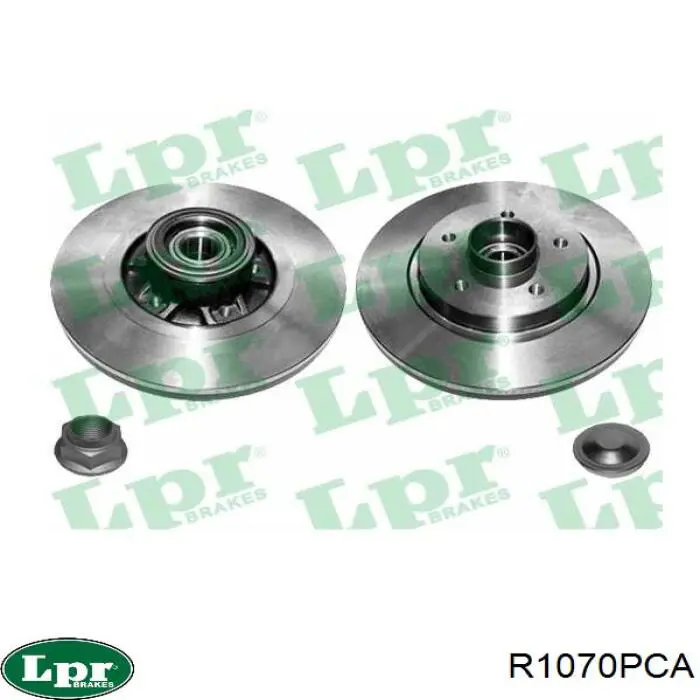 R1070PCA LPR Tarcza hamulcowa tylna