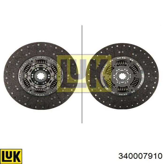 Tarcza sprzęgła LUK 340007910 cena, od 376,58 USD