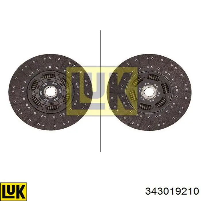 Tarcza sprzęgła LUK 343019210 cena, od 283,96 USD