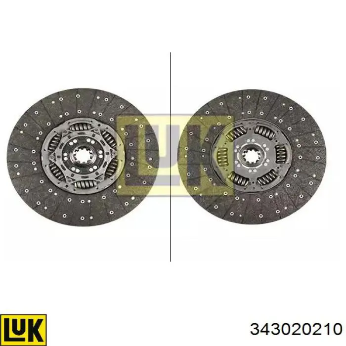 Tarcza sprzęgła LUK 343020210 cena, od 257,46 USD