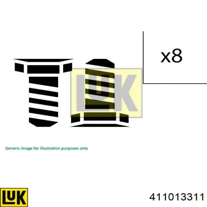 411013311 LUK Śruba mocowania koła zamachowego