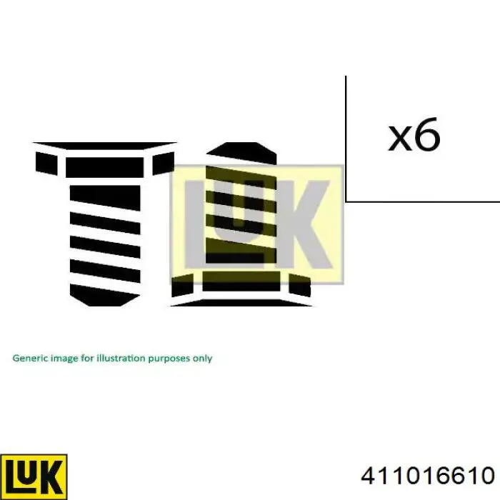 411016610 LUK śruba mocowania koła zamachowego