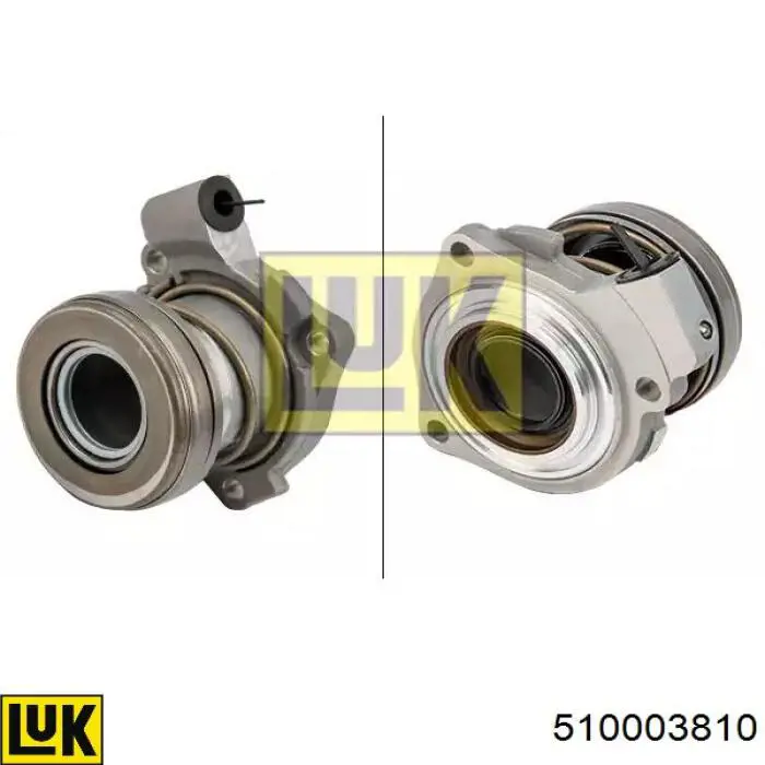 Cylinder roboczy sprzęgła (wysprzęglik) w komplecie z łożyskiem wyciskowym LUK 510003810 cena, od 52,09 USD