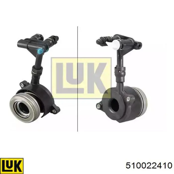 Cylinder roboczy sprzęgła (wysprzęglik) w komplecie z łożyskiem wyciskowym LUK 510022410 cena, od 77,63 USD