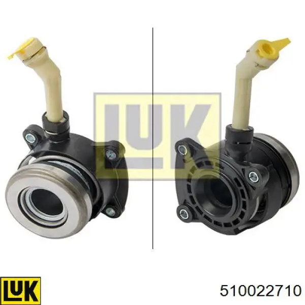 Cylinder roboczy sprzęgła (wysprzęglik) w komplecie z łożyskiem wyciskowym LUK 510022710 cena, od 73,81 USD