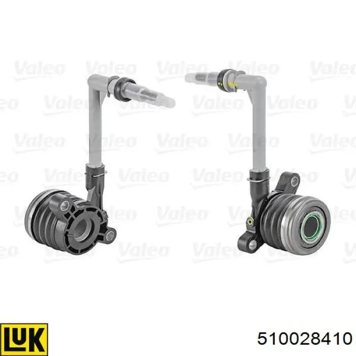 Cylinder roboczy sprzęgła (wysprzęglik) w komplecie z łożyskiem wyciskowym LUK 510028410 cena, od 59,86 USD