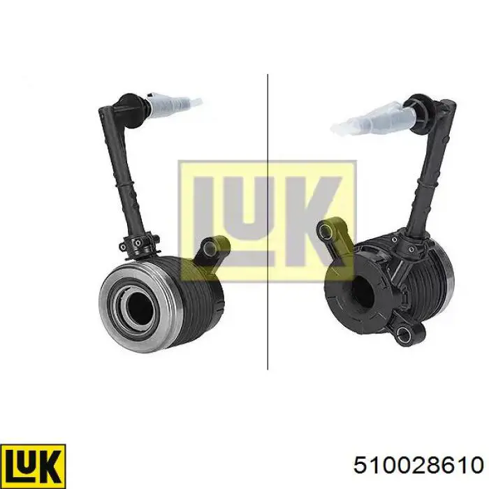 510028610 LUK Cylinder roboczy sprzęgła (wysprzęglik) w komplecie z łożyskiem wyciskowym