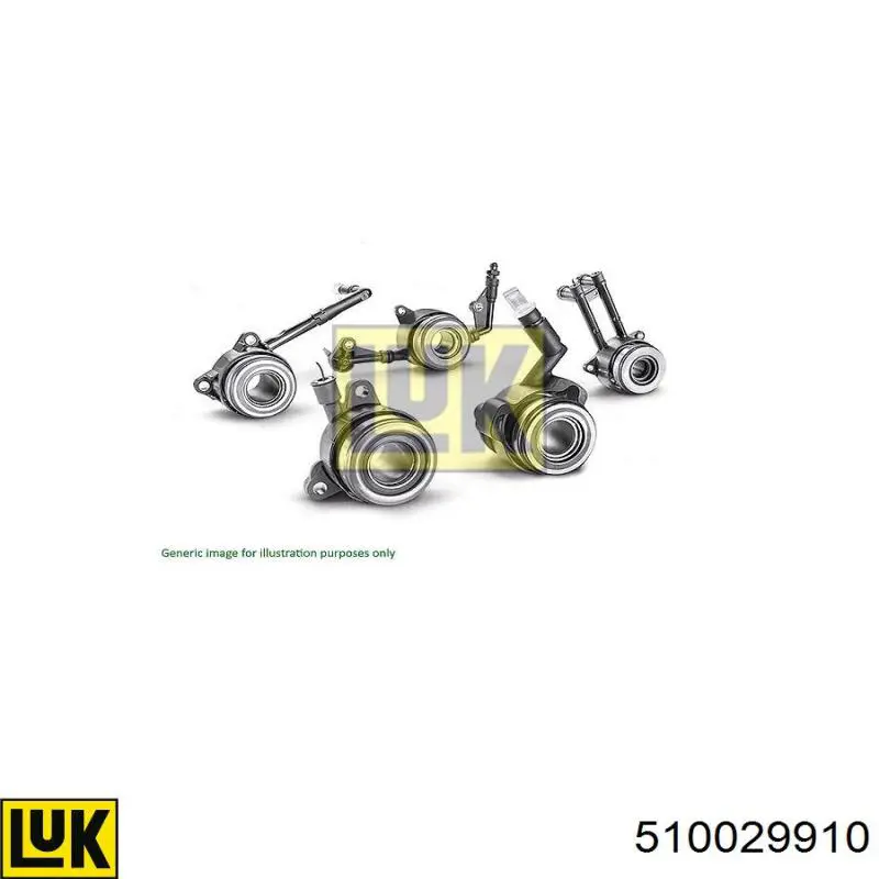 510029910 LUK Cylinder roboczy sprzęgła (wysprzęglik) w komplecie z łożyskiem wyciskowym