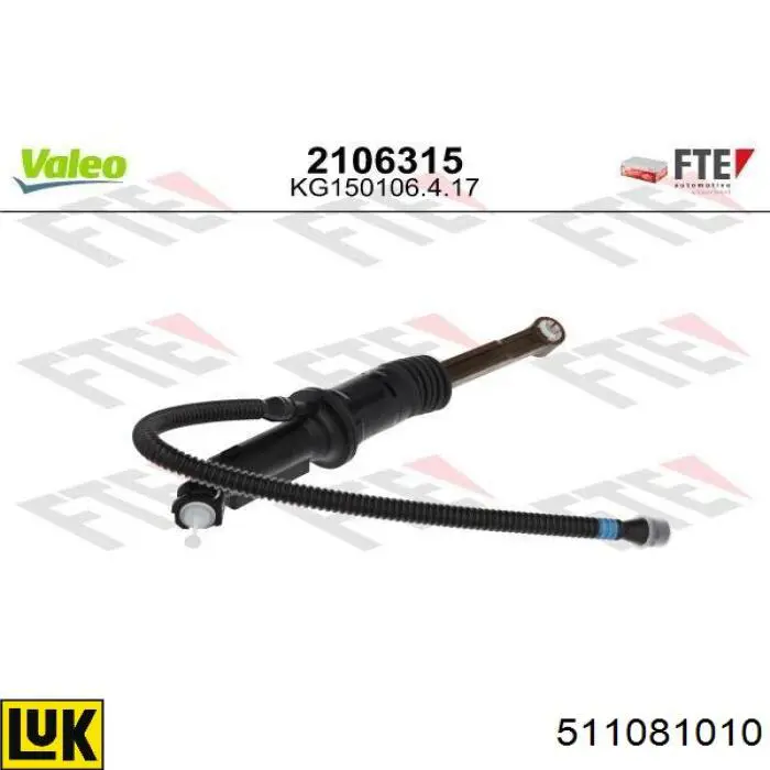 Cylinder sprzęgła główny Peugeot/Citroen 9828141580