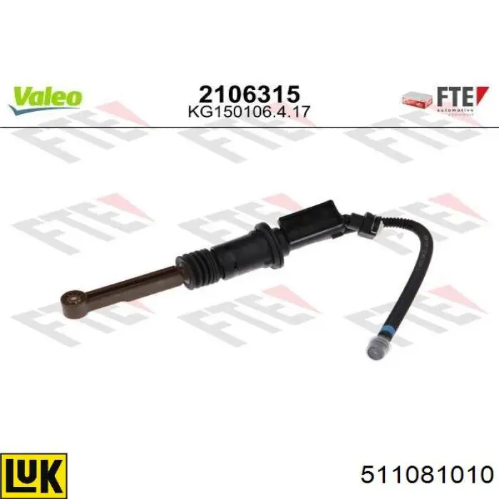 9828141580 Peugeot/Citroen Cylinder sprzęgła główny