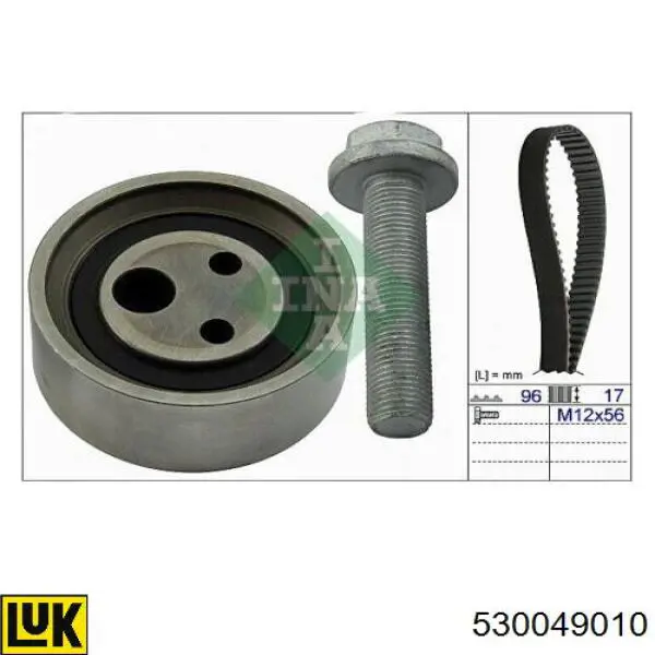 Pasek rozrządu, zestaw 530049010 LUK