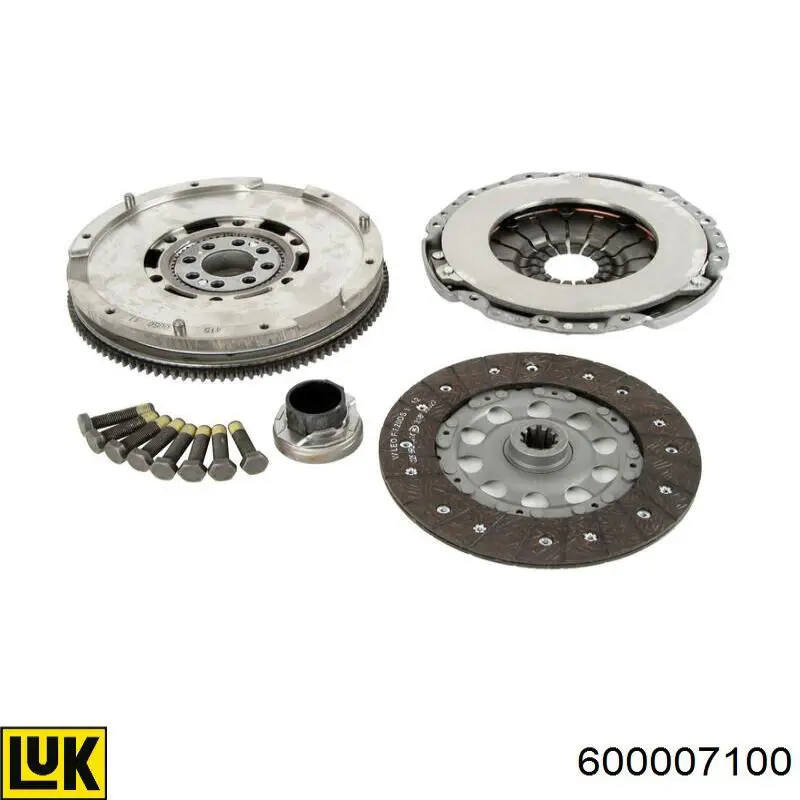 Zestaw sprzęgła (3 części) LUK 600007100 cena, od 194,98 USD